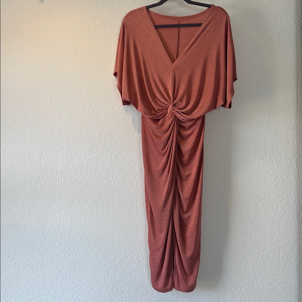 Elegant Rust/Pink Dress